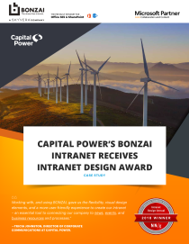 Capital Powers Bonzai Intranet Receives Intranet Design Awa