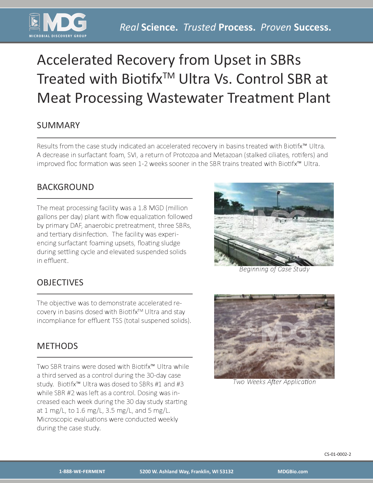 Accelerated Recovery From Upset In Sbrs Treated With Biotifx