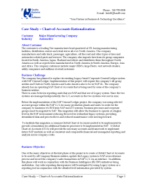 Case Study Chart Of Accounts Conversion