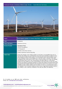 onshore wind farm case study