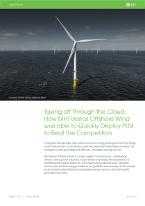 Global wind turbine leader, Vestas turns to digitalized data