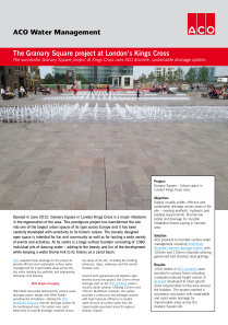 ACO Water Management The Granary Square Project At London’s