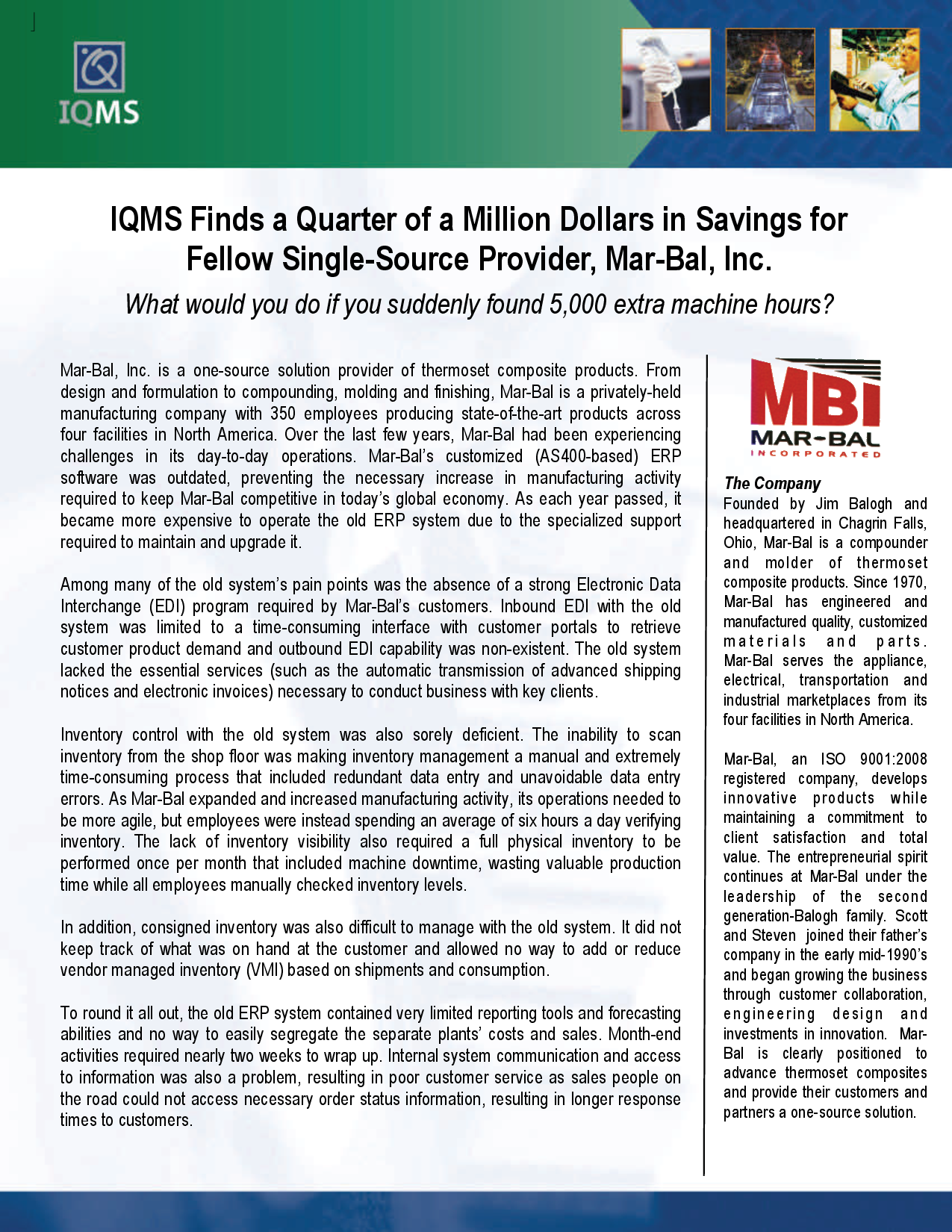 Double H Plastics, Inc. and IQMS: Automating to the Top