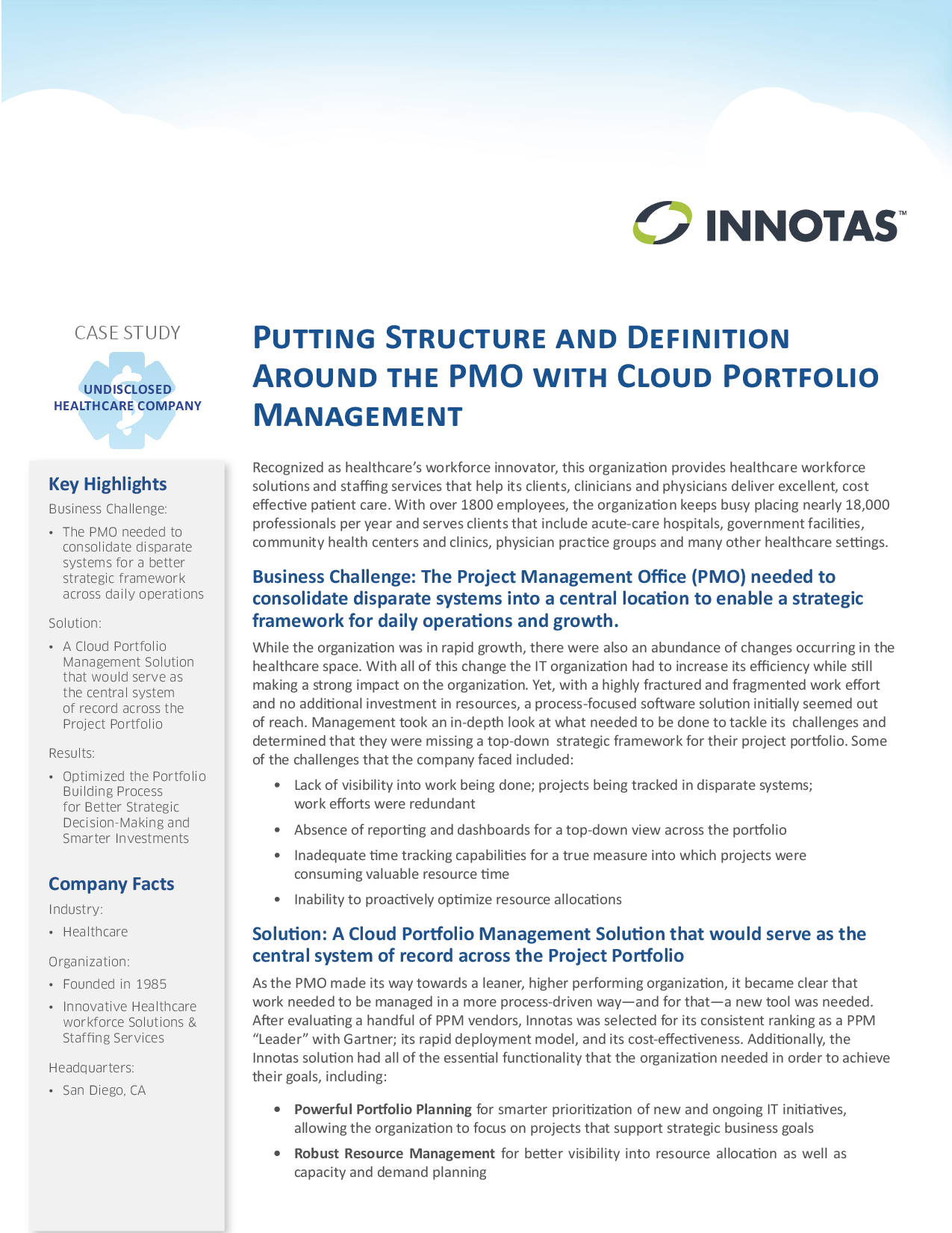 Putting Structure and Definition Around the PMO with Cloud P