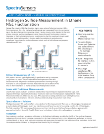 Hydrogen Sulfide Measurement in Ethane NGL Fractionation