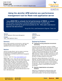 Using the Jennifer APM solution as a performance management