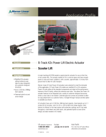 Handicap Van Ramp: I-Track Electric Actuator