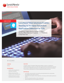 LexisNexis® Risk Solutions Enables NewDay To Increase Fraudu