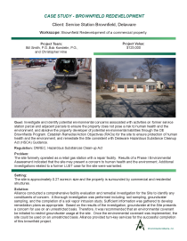 Remediation And Redevelopment Of Brownfield Sites