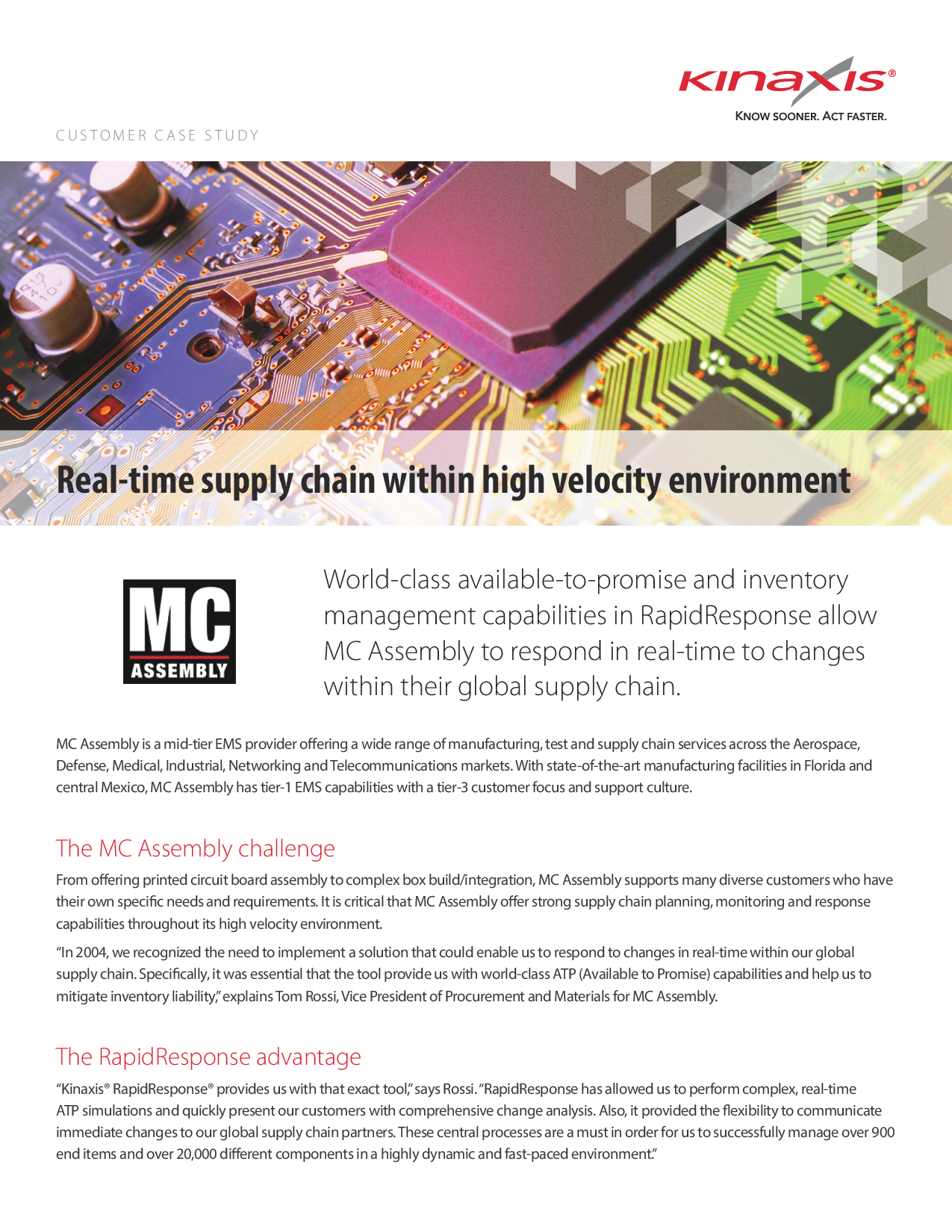 Real-time Supply Chain Within High Velocity Environment