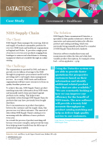 nhs supply chain case study