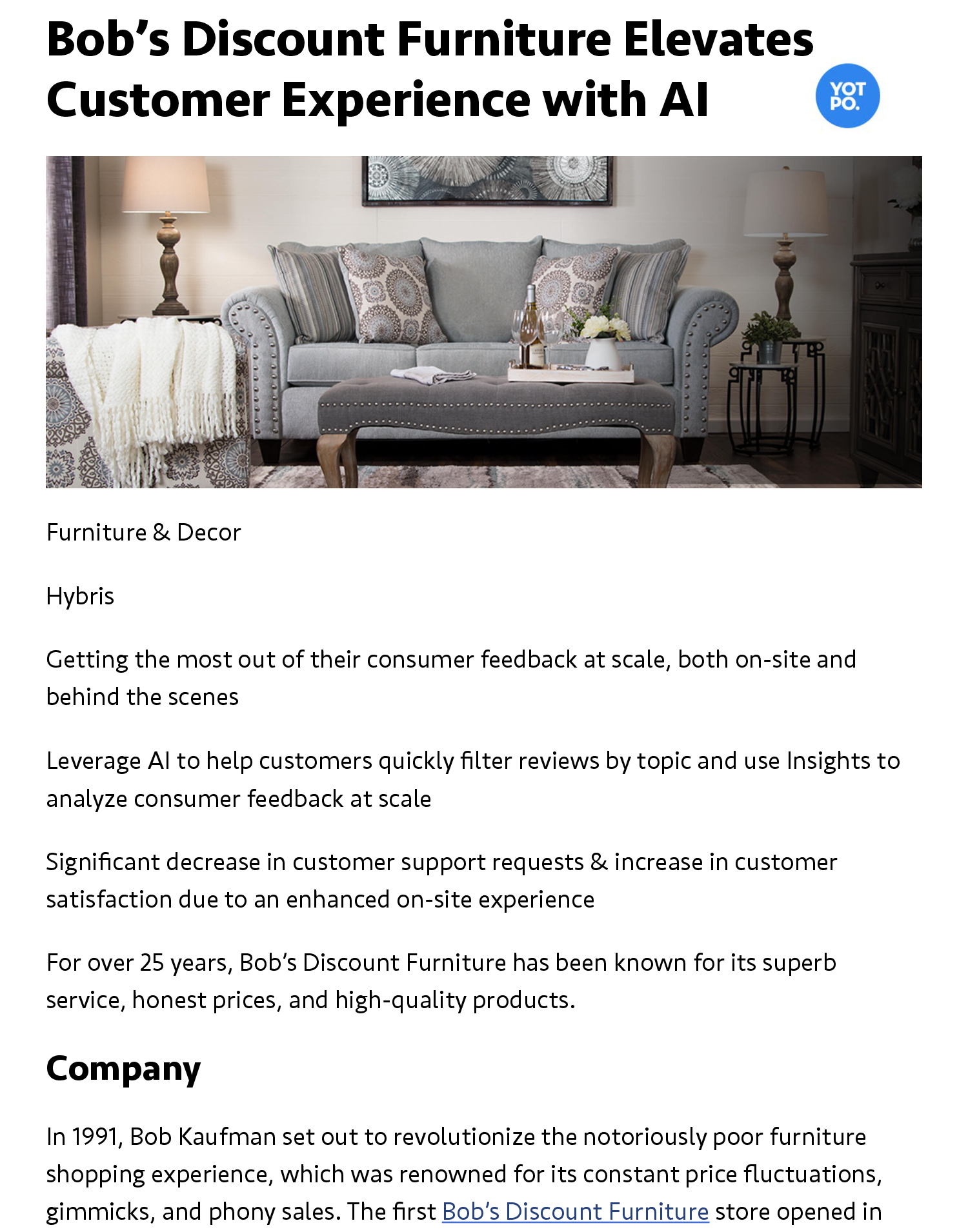 Bob S Discount Furniture Elevates Customer Experience With A