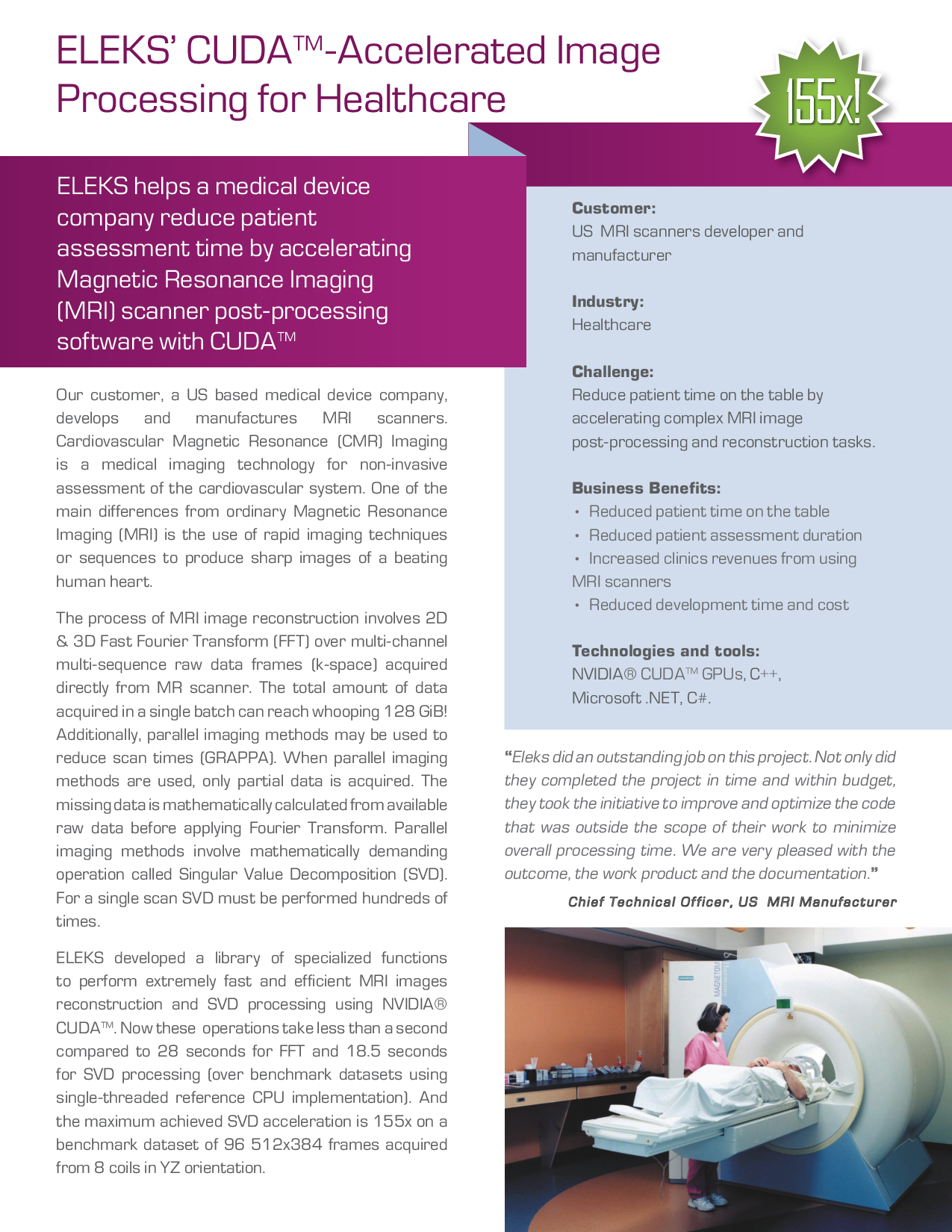 Eleks Helps Medical Device Company Reduce Patient Assessment