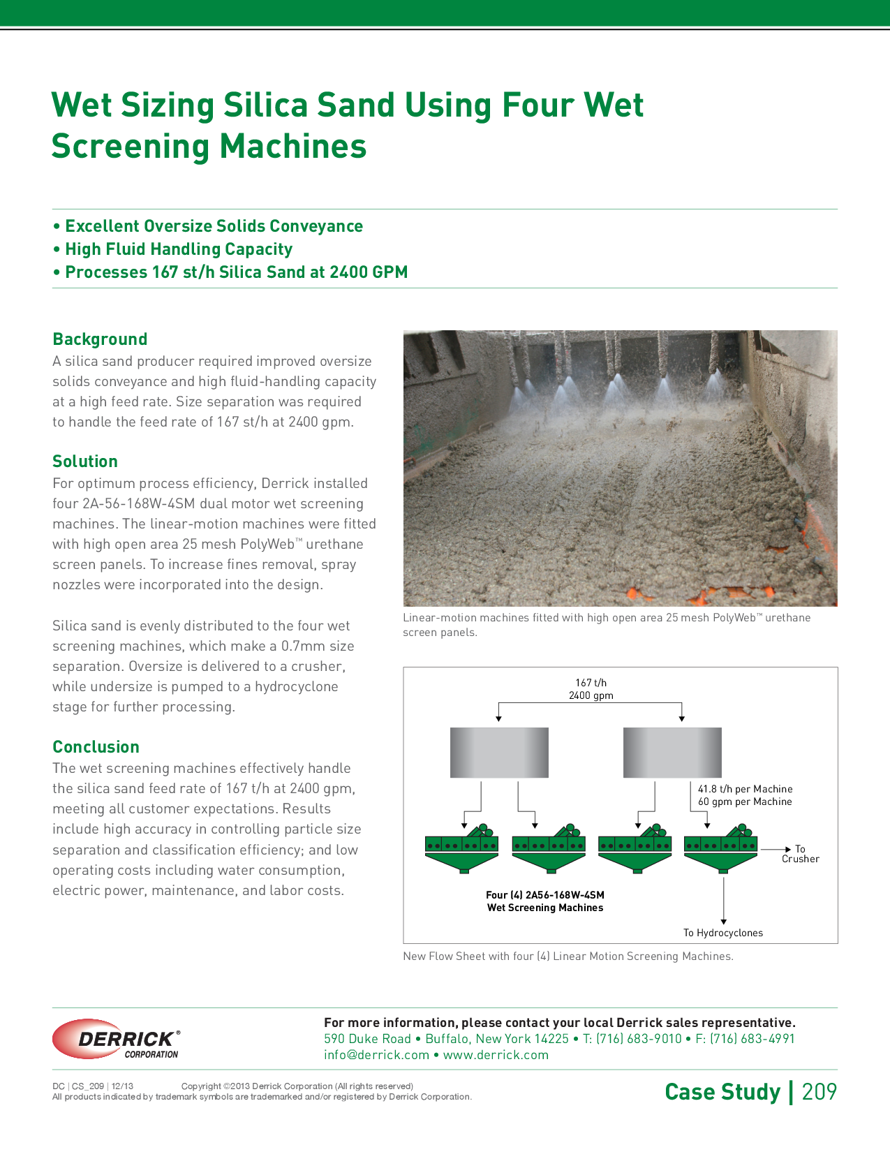 Wet Sizing Silica Sand Using Four Wet Screening Machines