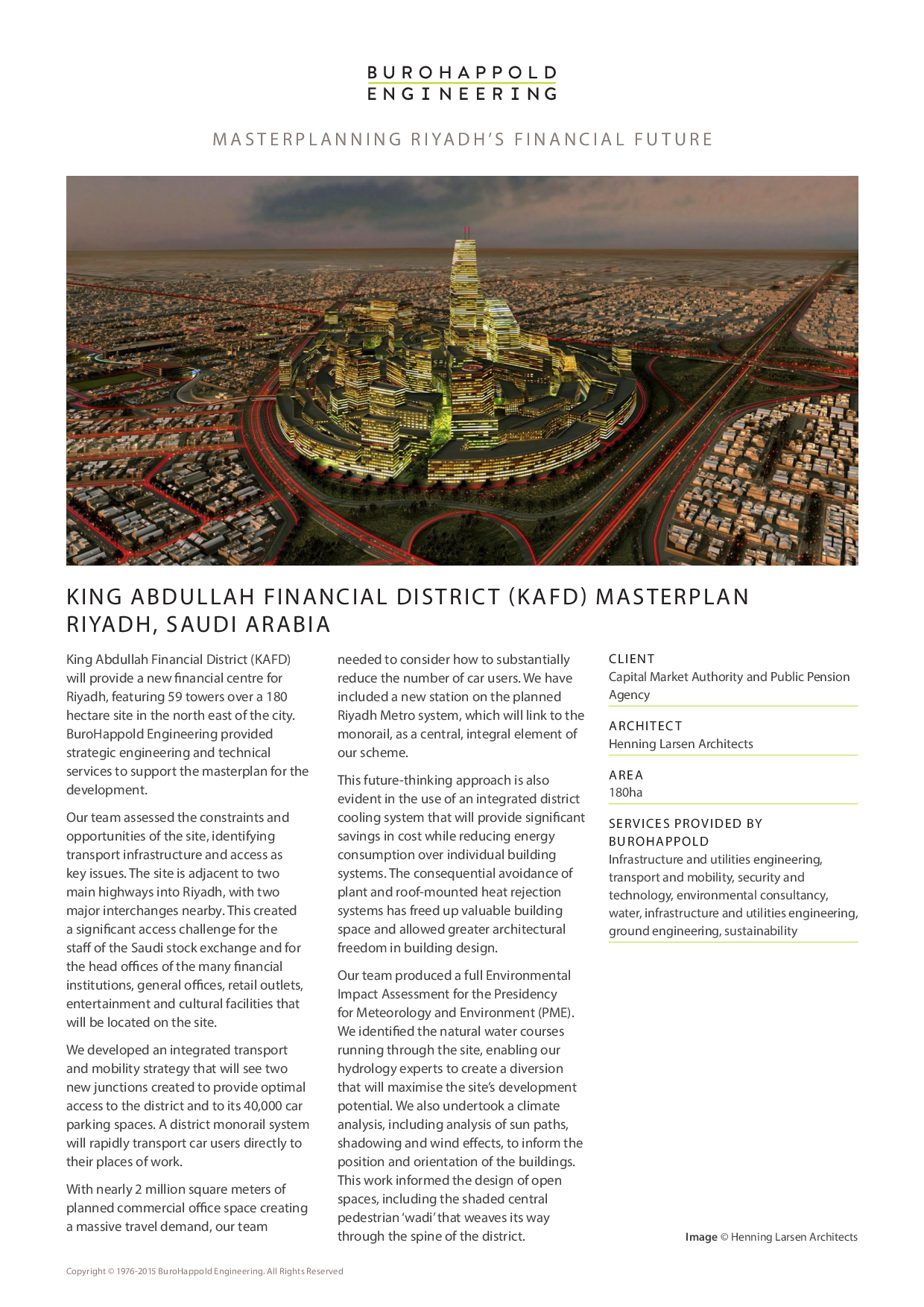 King Abdullah Financial District (KAFD) Masterplan Riyadh, S