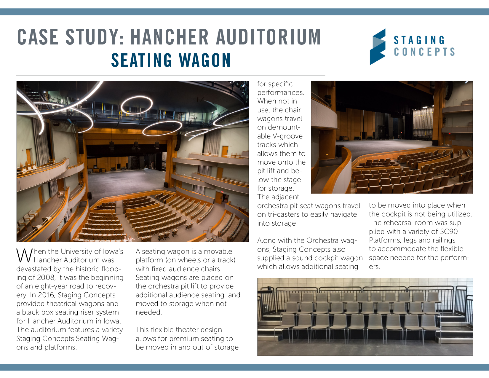 Hancher Auditorium Seating Wagon