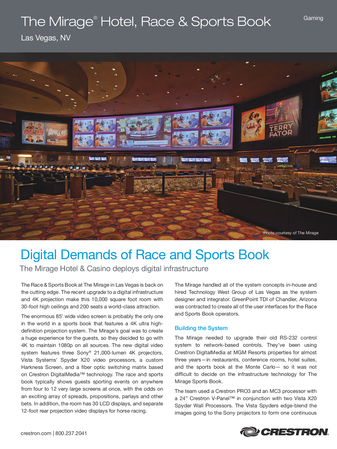 The Mirage Sports Book, Las Vegas