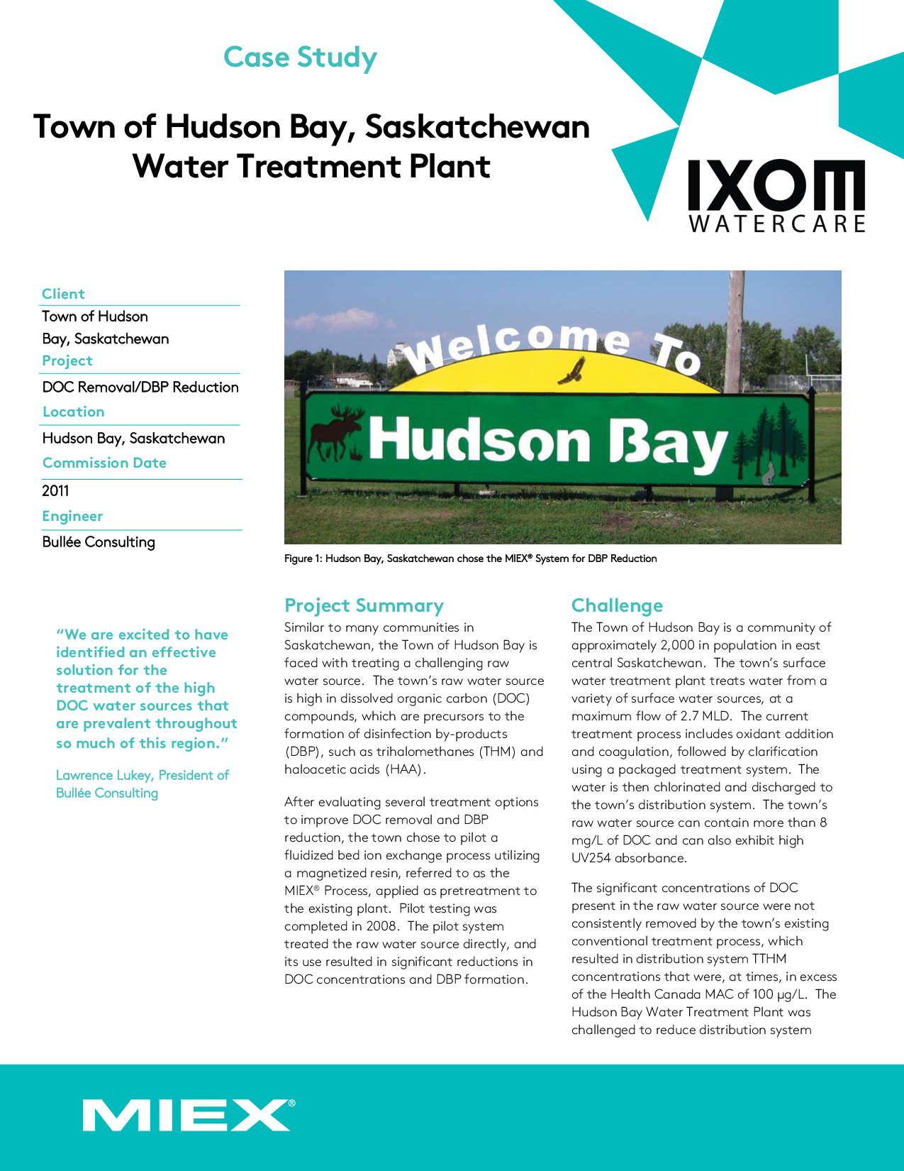 Town of Hudson Bay, Saskatchewan Water Treatment Plant