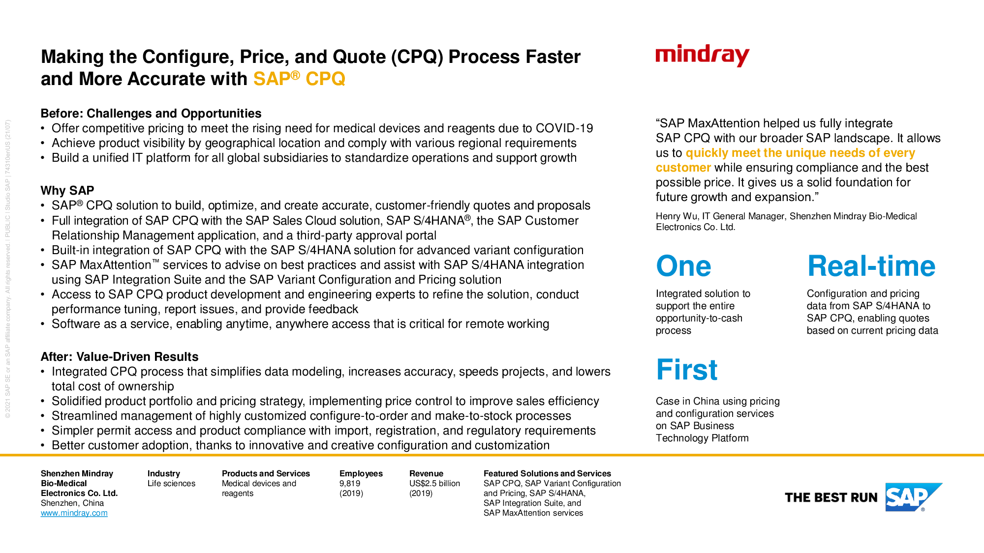 Making The Configure, Price, And Quote (CPQ) Process Faster