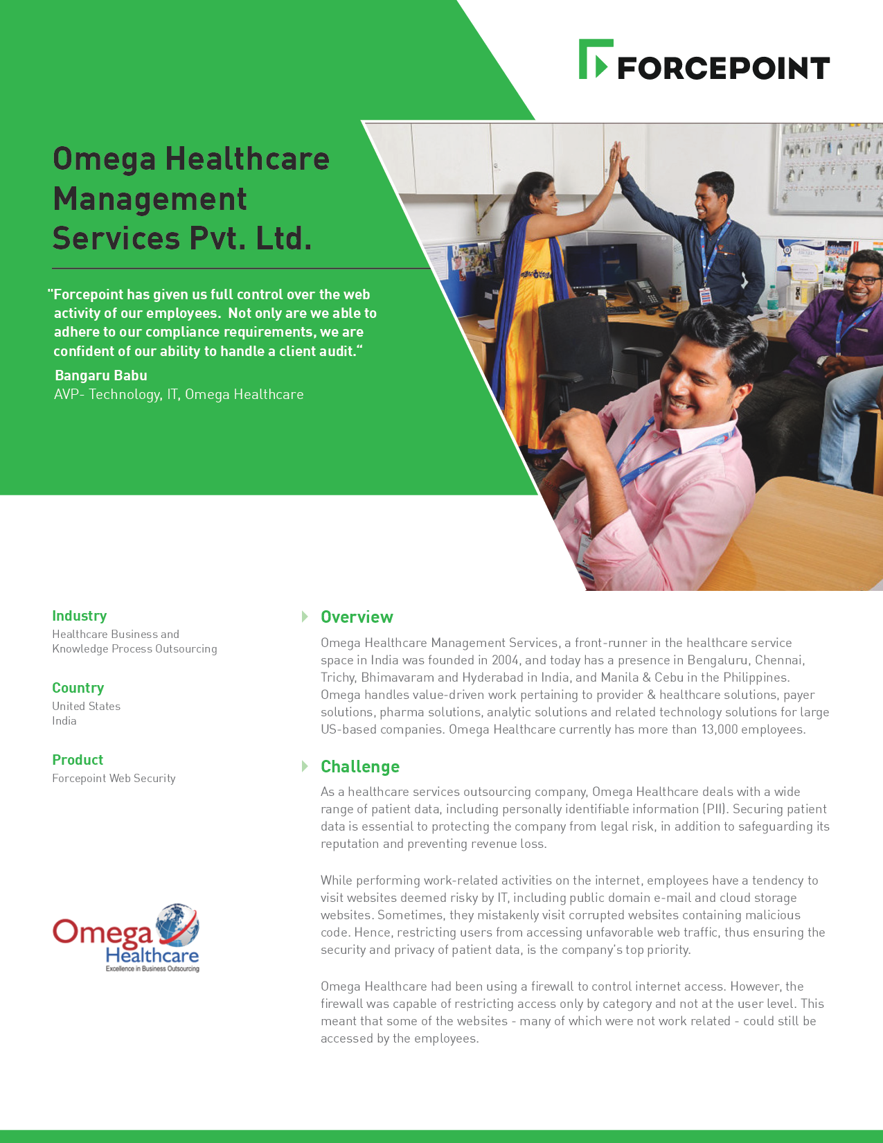 Omega Healthcare Management Services Securing patient dat