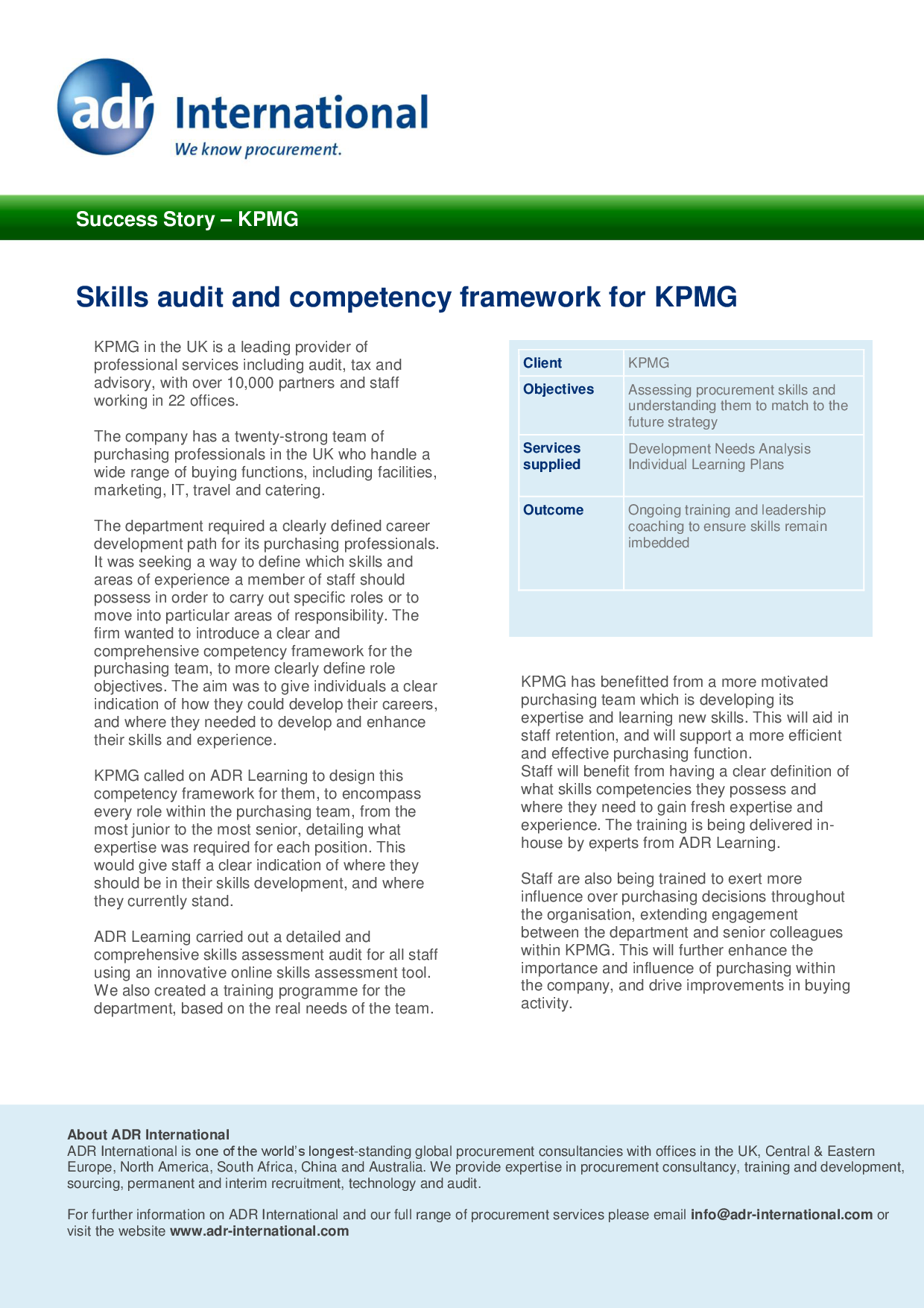 audit case study kpmg